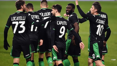 Caputo, doppietta nel silenzio. Tris di Boga, il Sassuolo stende il Brescia