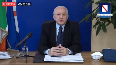 Coronavirus, De Luca: "Quarantena per chi arriva in Campania dalle zone rosse"
