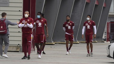 Torino in campo: sessione tattica e partitella