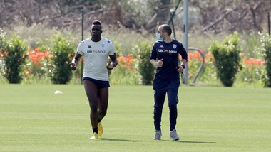 Brescia, Balotelli torna ad allenarsi dopo l'assenza di ieri