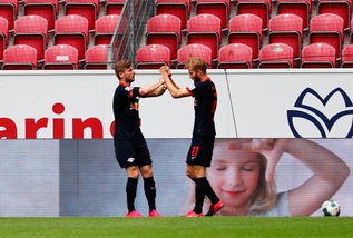 Werner straordinario: tripletta e 5-0 del Lipsia sul Magonza. Ancora ko lo Schalke