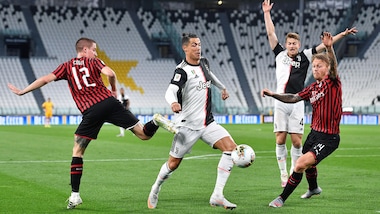 Juve-Milan 0-0: Cristiano Ronaldo sul palo, ma Sarri è in finale di Coppa Italia
