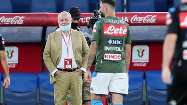 De Laurentiis: "Ora dobbiamo battere la Juve anche per lo scudetto"