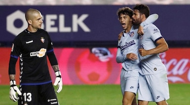 Liga, l'Atletico Madrid batte l'Osasuna e si porta in quarta posizione