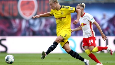 Haaland, doppietta al Lipsia e 2° posto in ghiaccio. Piatek quasi gol