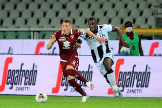 Torino-Udinese 1-0, il tabellino
