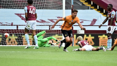 Il Wolverhampton batte l'Aston Villa e insegue il sogno Champions