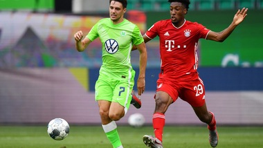 Coman in gol nel 4-0 del Bayern. André Silva chiude la stagione con una rete