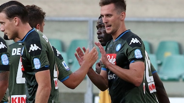 As: "Milik, l'Atletico Madrid in pressing"