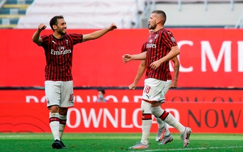 Milan-Roma 2-0: Rebic-Calhanoglu avvicinano Pioli all'Europa