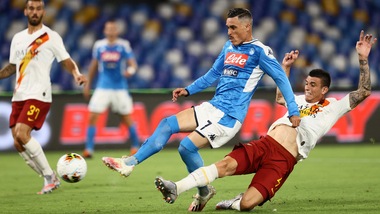 Napoli-Roma 2-1, il tabellino