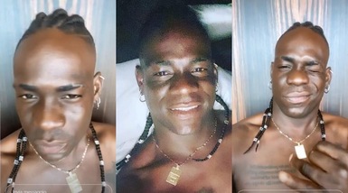 Balotelli star dei social: mostra la sua nuova acconciatura