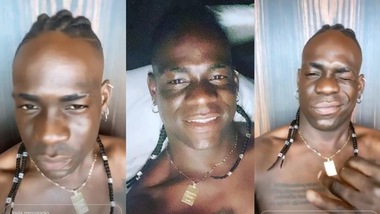 Balotelli star dei social: mostra la sua nuova acconciatura