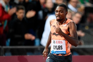 Lyles, che delusione: fa meglio di Bolt ma il tempo non vale
