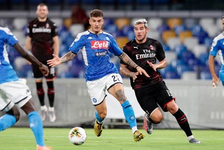 Napoli-Milan 2-2, il tabellino