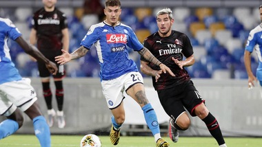 Napoli-Milan 2-2, il tabellino