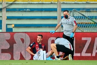 Bologna, Bani: stagione finita. Lesione al gemello mediale