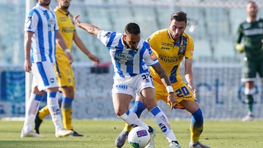 Pescara-Frosinone 1-1: terzo pari di fila per gli abruzzesi
