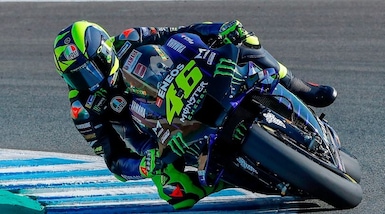 Gp Andalusia: super podio per Valentino Rossi, vittoria agevole per Quartararo