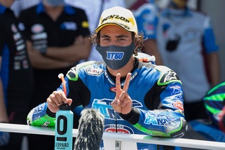 Gp Andalusia: Bastianini vince in Moto2, podio tutto italiano con Marini e Bezzecchi