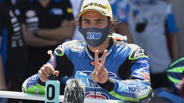 Gp Andalusia: Bastianini vince in Moto2, podio tutto italiano con Marini e Bezzecchi