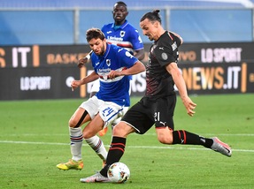 Sampdoria-Milan 1-4, il tabellino