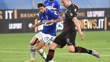 Sampdoria-Milan 1-4, il tabellino