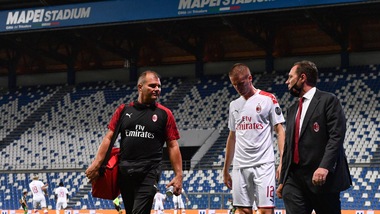 Milan, Conti: intervento al ginocchio sinistro dopo l'infortunio con il Sassuolo