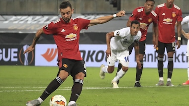 Manchester United-Copenaghen 1-0: decide ai supplementari un rigore di Bruno Fernandes