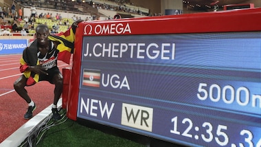 Cheptegei, record del mondo nei 5000 metri della Diamond League