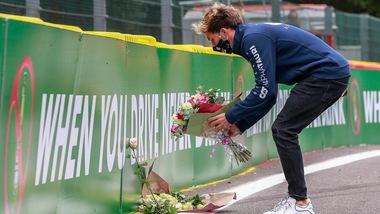 Gp Belgio, Gasly omaggia Hubert: "Ci manchi"