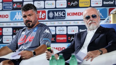 Napoli: De Laurentiis, blitz a Castel Volturno e Gattuso è più vicino al rinnovo