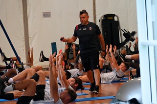 Bologna, allenamento in palestra in attesa dei nazionali