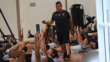 Bologna, allenamento in palestra in attesa dei nazionali