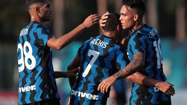 Inter, manita al Lugano in amichevole: doppio Lautaro, debutto per Hakimi e Kolarov