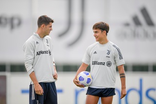 Juve, Morata e Dybala con la Roma
