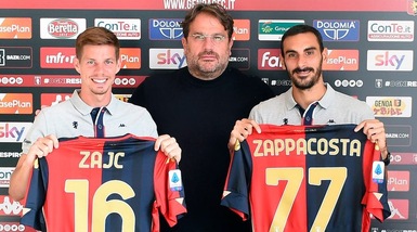 Zappacosta e Zajc si presentano: "Il Genoa è la squadra giusta"