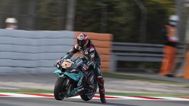 Gp Catalogna: Quartararo il più veloce nel warm up, Valentino Rossi terzo