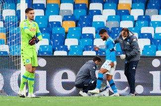 Napoli, report Insigne: sospetto stiramento alla coscia