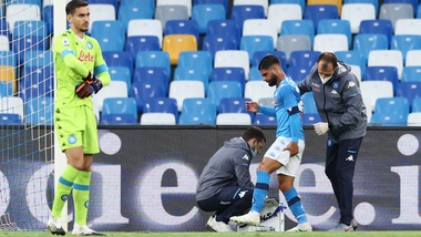 Napoli, report Insigne: sospetto stiramento alla coscia