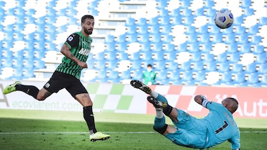 Sassuolo-Crotone 4-1: doppietta per Caputo e altro poker per De Zerbi