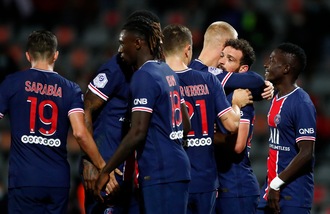 Poker Psg che vola primo con Kean titolare. Il Rennes di Rugani fermato