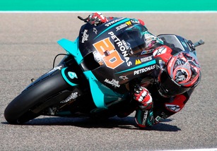 Gp Aragon, Quartararo: "Pole difficile, ero preoccupato dopo la caduta"