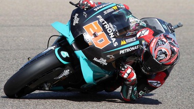 Gp Aragon, Quartararo: "Pole difficile, ero preoccupato dopo la caduta"