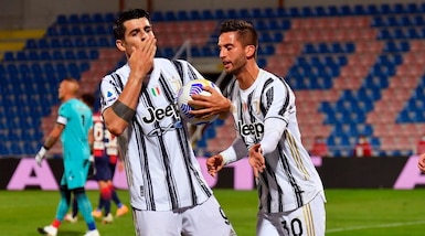 Crotone-Juve 1-1: Morata non basta, espulso Chiesa