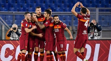 Roma-Benevento 5-2: Fonseca dilaga con Pedro, Dzeko, Veretout e Perez