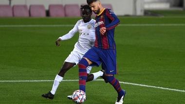 Champions, Juve-Barcellona senza Piqué: espulso col Ferencvaros