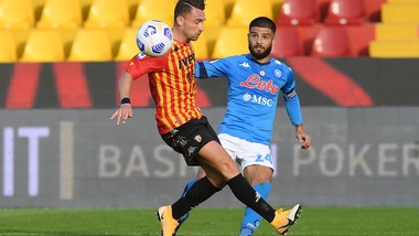 Benevento-Napoli 1-2, il tabellino