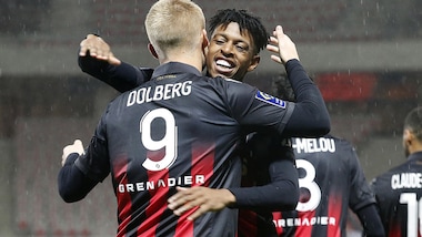 Ligue 1: goleada del Lione di De Sciglio, pari tra Nizza e Lille