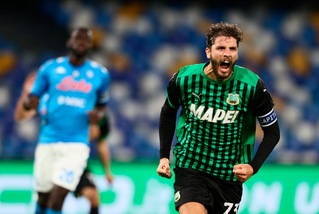 Napoli-Sassuolo 0-2: Gattuso ko, De Zerbi vola al secondo posto